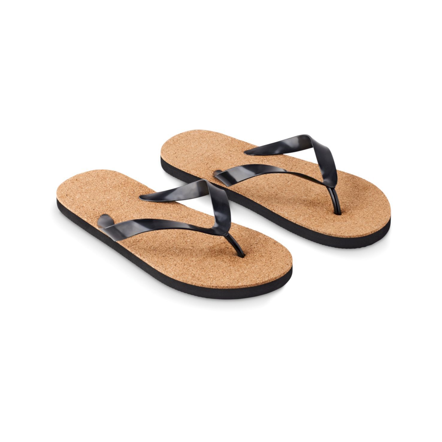 Zwarte Slippers | Kurk | Maat L