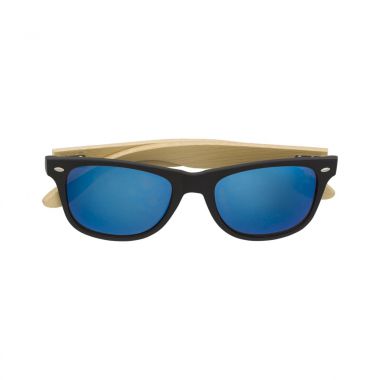 Blauwe ABS zonnebril | Bamboe | UV400