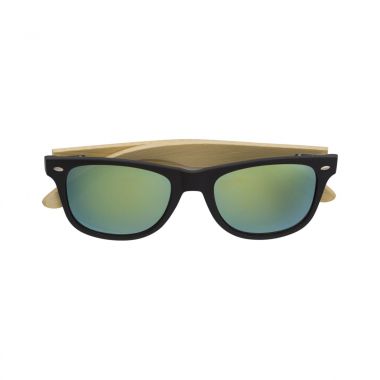 Gele ABS zonnebril | Bamboe | UV400