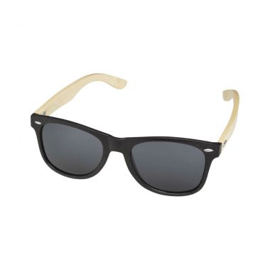 Zwarte Bamboe zonnebril | UV400