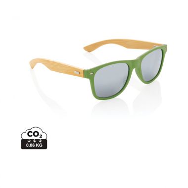 Groene Bamboe zonnebril | Gekleurd  | UV400