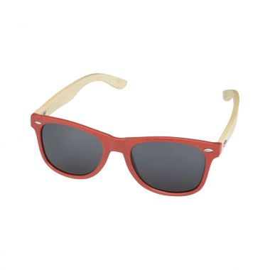 Rode Bamboe zonnebril | UV400