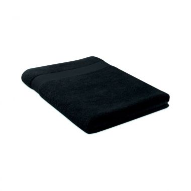 Zwarte Handdoek 180 x 100 cm | Organisch katoen