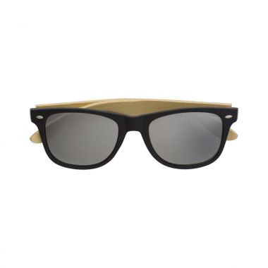 Zilvere ABS zonnebril | Bamboe | UV400